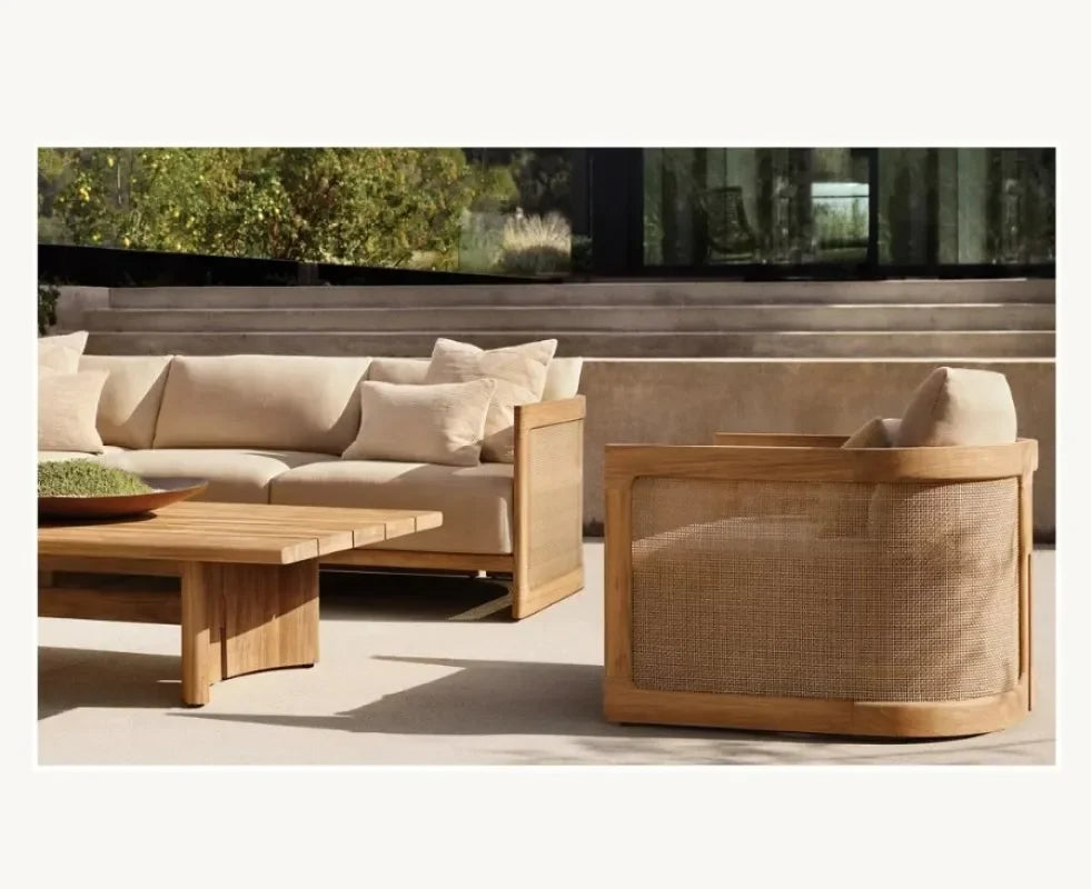 Luxury Solid Teak Patio Furniture Set - Complete Outdoor Furniture